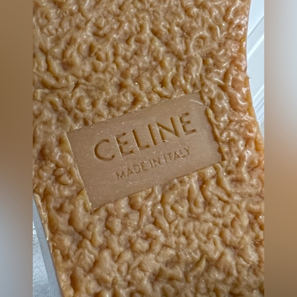 Celine 2019 Folco  Shearling Over-the-knee Boots  - Silver size 37.5 - Picture 8 of 15